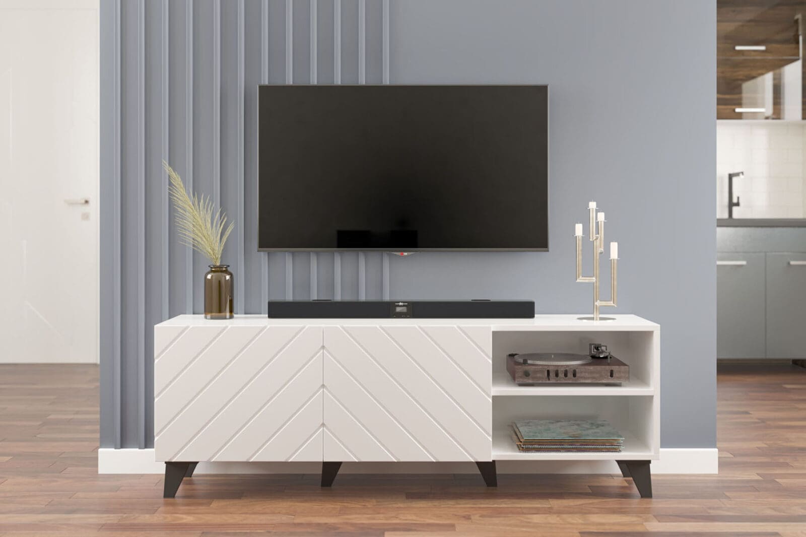 Μοναδικό ξύλινο έπιπλο τηλεόρασης