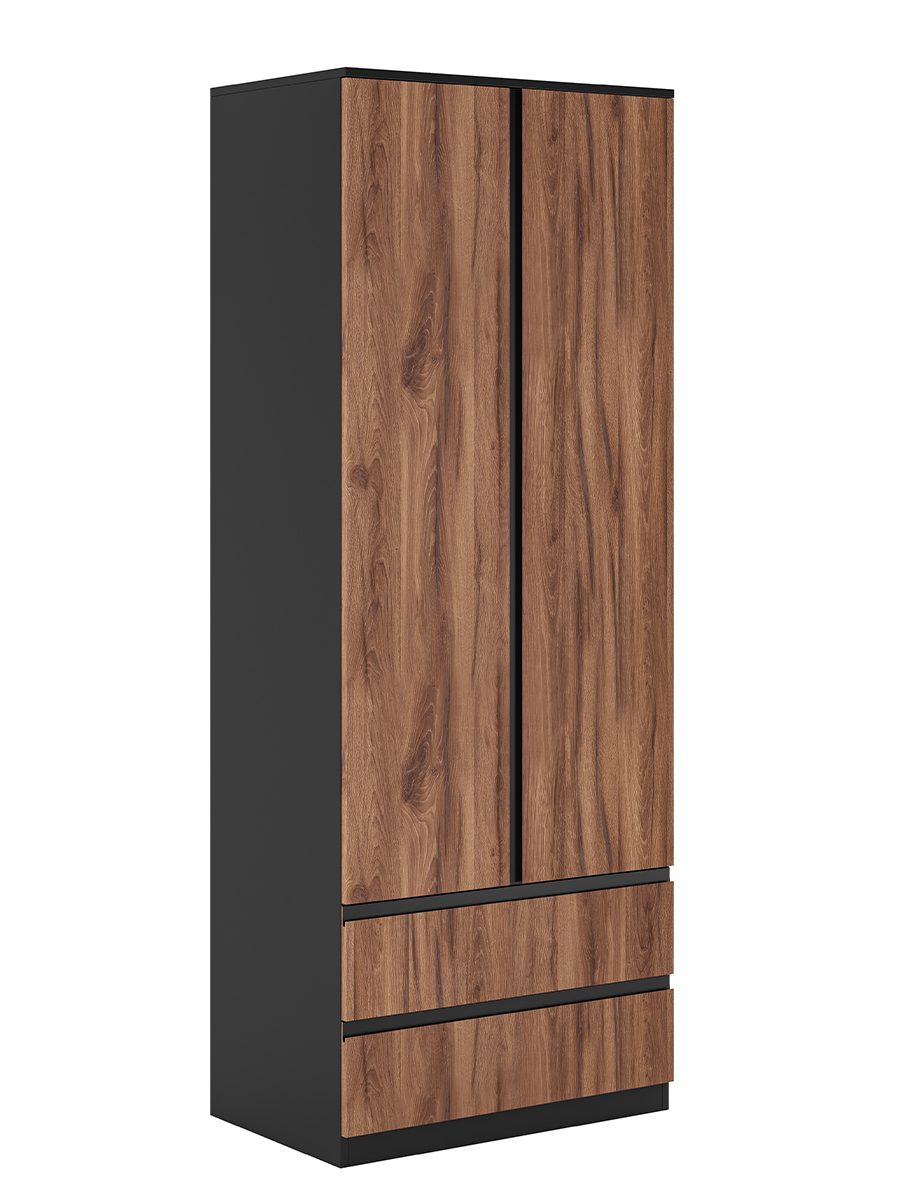 Τρίφυλλη Ντουλάπα με Καθρέπτη RONAN 80x52x210.5cm