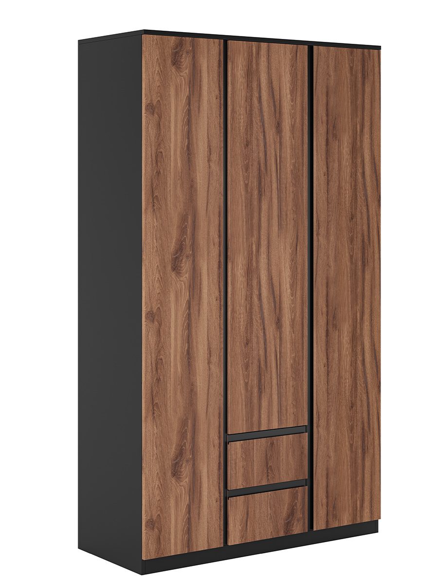 Τρίφυλλη Ντουλάπα με Καθρέπτη RONAN 120x52x210.5cm