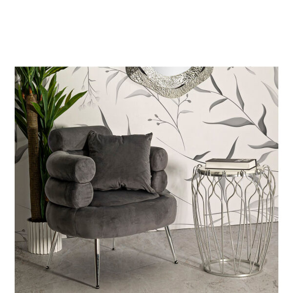 Πολυθρόνα με Μαξιλάρι SILVERY PLUS